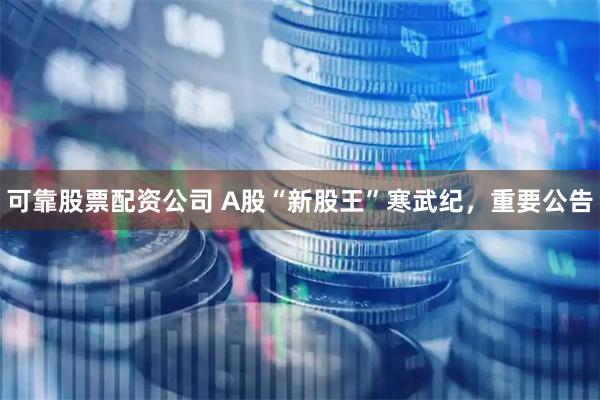 可靠股票配资公司 A股“新股王”寒武纪，重要公告